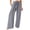 Gray#palazzo pants for women, variant on lcziwo Linen Pants for Women Summer High Waisted Wide Leg Pants Casual Elastic Waist Palazzo Pants with Pockets,Gray,M