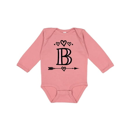 

Inktastic Letter B Monogram Tribal Arrow Gift Baby Girl Long Sleeve Bodysuit