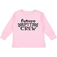thumbnail image 3 of Inktastic Future Pit Crew Racing Flags Boys or Girls Long Sleeve Toddler T-Shirt, 3 of 5