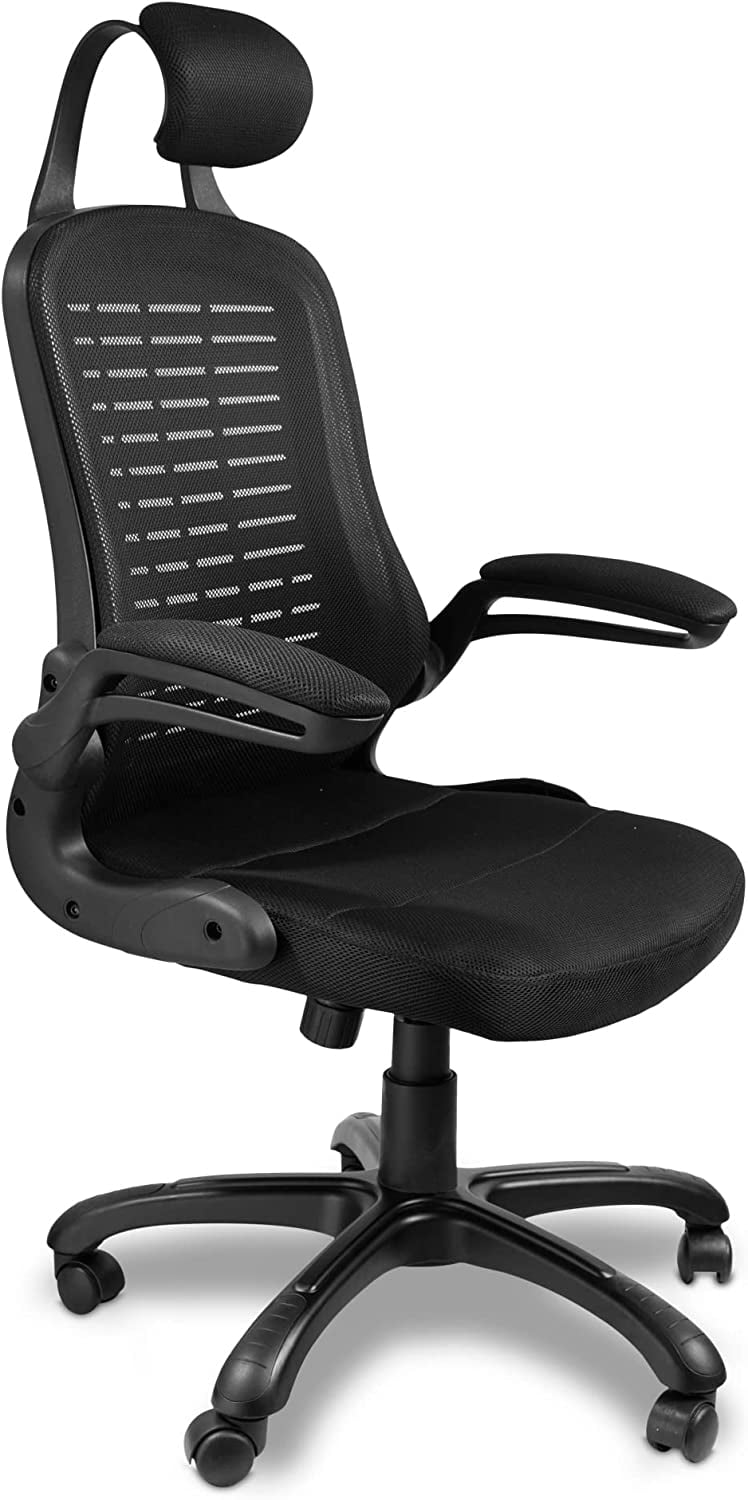 Halter Ergonomic Office Mesh Chair with Headrest Lumbar Support Black