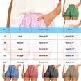 thumbnail image 4 of Taqqpue Womens Boxer Shorts Y2K Ruffle Pajama 2026 Summer Lounge Sleep Striped Casual Beach Pj Bottoms Pockets, 4 of 6