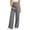 Gray, variant on Womens Maternity Over Belly Pants Comfort Drawstring Elastic Waist Straight Leg Pregnancy Sweatpants Lightweight Loose Fit Yoga Trousers Longewear