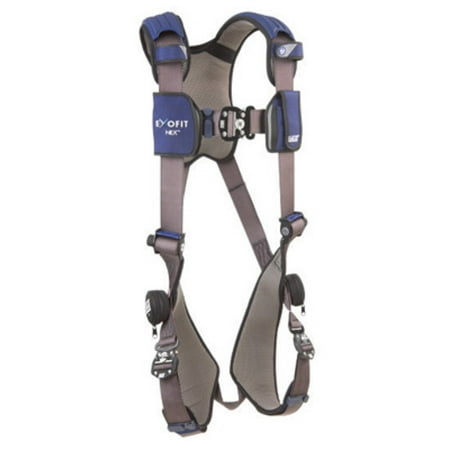Tek Lok Belt Loop System - DBI/SALA Medium ExoFit NEX Full Body/Vest Style Harness With Tech-Lite Back D-Ring, Duo-Lok Quick Connect Chest And Leg Strap Buckle, Loops For Body Belt And Comfort Padding