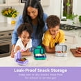 thumbnail image 3 of Bentgo Kids Snack - 2 Compartment Leak-Proof Bento Box Container for Snacks and Small Meals, Easy-Open Latch, Dishwasher Safe, BPA-Free for School, Daycare, & Sports - Ideal for Ages 3+ (Purple), 3 of 9
