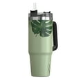 thumbnail image 6 of Outdoors Professional 30-Oz. Stainless Steel Double-Walled Insulated Tumbler with Straw (Tropical Green), OUTD9218, 6 of 8