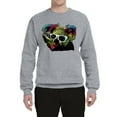 thumbnail image 2 of Neon Technicolor Trippy Party Rainbow Koala | Mens Animal Lover Crewneck Graphic Sweatshirt, Heather Grey, Medium, 2 of 4