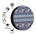 thumbnail image 5 of Spare Tire Cover, Vintage Indian lotus elephant blue Wheel Cover Tire Covers for Trailers Car Truck Camper Universal Tire Covering Fits Diameter 17 inch, 5 of 7