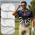 thumbnail image 5 of Aplkyhs Matching Couple Golf Shirts American Flag Eagle Black Mens Hawaiian Shirt Golf Accessories for Men Mens Shirts Casual Soft and Comfortable for Golf Tennis Hiking, 5 of 6
