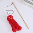 thumbnail image 5 of Visland Kitten Stick Toy Wooden Pole Plush Octopus Funny Kitten Stick Toy Biting Chewing Pet Cat Supplies, 5 of 7