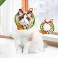 thumbnail image 1 of Coloque de gato tejido Collar de tejido Accesorio Atentable cómodo para festivales de regalo de cumpleaños para mascotas para caminar por vacaciones rábano, 1 of 10