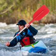 thumbnail image 3 of Aluminum Kayak Paddles Float Boat Oar for Kayaking Boating Retractable Kayak Paddle 54-106cm, 3 of 8