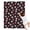 Black Skull Flower, variant on Black Skull Flower Bow Pattern Blanket,Comfortable Soft Flannel Throw Blanket,All Season,Warm Lightweight Blankets for Sofa Bed Couch Living Room Chair,30"x40"