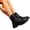 Black, variant on Women's Platform Combat Ankle Boots Fashion Lace-up Short Booties with Lug Sole and Side Zipper Fashion Non Slip Walking Shoes