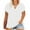White, variant on Ayolanni Green T Shirts for Women Plus Size Short Sleeve V-Neck Solid T-Shirts Girls'Tops, Tees & Blouses 2x