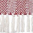 thumbnail image 2 of Design Imports CAMZ12554 50 x 60 Po Chevrons Bande Throw&44; Grange Rouge, 2 of 2