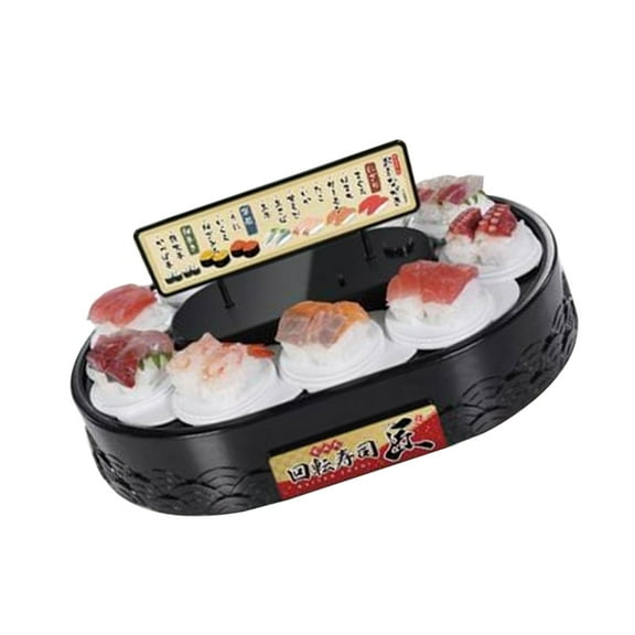 Automatic Rotating Table Display Stand Dessert Turntables Rotary Sushi Machine for Displaying Macarons,Cupcakes,Desserts