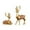 B, variant on Guozer 2pcs Resin Deer Sculptures, Reindeer Decorations Indoor, Elegant Christmas Deer Statue Home Decor Accents, For Living Room, Bedroom Office And Shelf