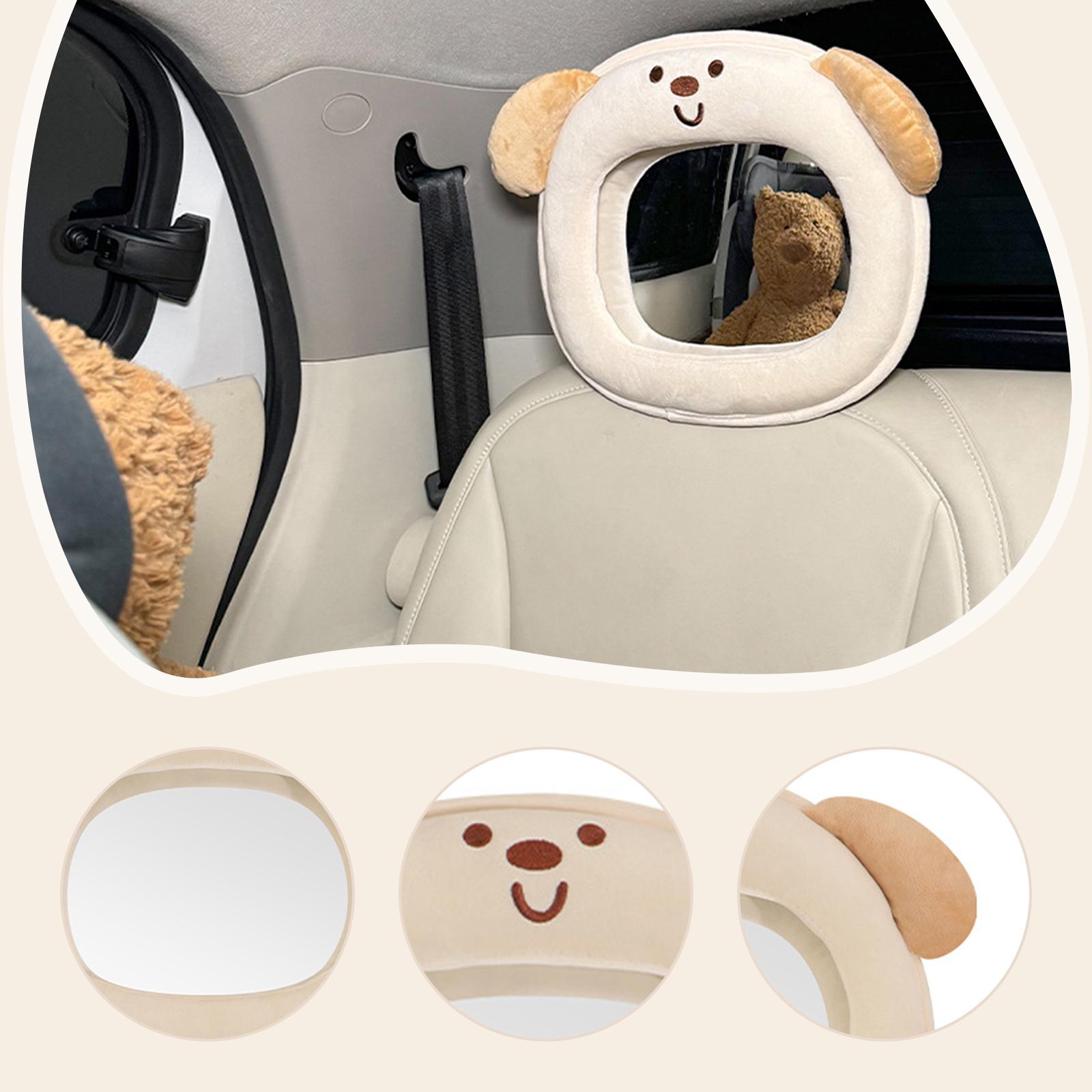 Infant Car Mirror Baby Car Mirror Essentials Premium Rear Facing Clear View Plush Material for Newborns and Parents