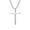 Silver Large, variant on Men's Women's Stainless Steel Silver Gold Black Plain Cross Pendant Necklace Simple Jewelry Gifts Black Large