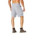 thumbnail image 3 of Domzle Men's Golf Shorts Stretch Dress Quick Dry Casual Flat Front Elastic Waist Shorts for Men with Pockets Light Gray S, 3 of 3