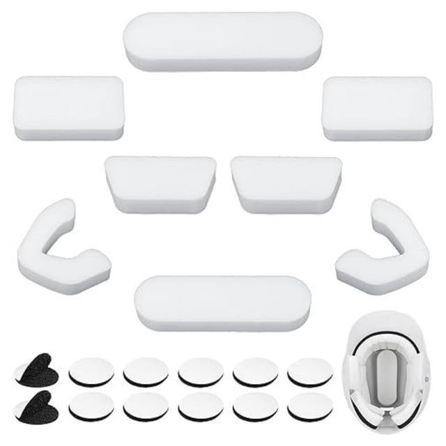 guohui Batting Helmet Padding 2cm Thickened, Cushioning Breathable Removable Buffering White