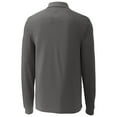 thumbnail image 3 of Men's Cutter & Buck Steel Old Dominion Monarchs Advantage Tri-Blend Pique Long Sleeve Polo, 3 of 3