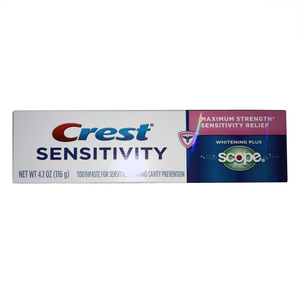 Crest Sensitivity Toothpaste For Sensitivity And Cavity Prevention, 4.1