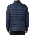 thumbnail image 3 of INSPIRE CHIC Men's Winter Solid Color Stand Collar Zipper Quilted Puffer Jacket 2XL Dark Blue, 3 of 6