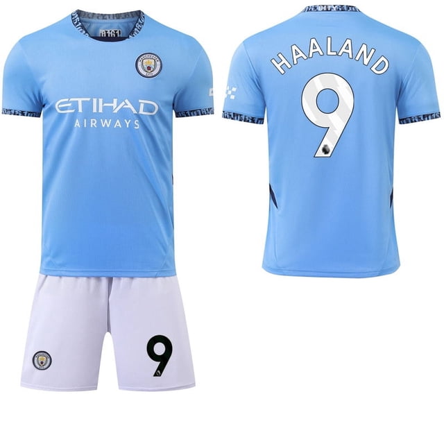 Sports Fan Jerseys 2425 Manchester City Home Jersey Football Uniform No. 9 Harad 17 Deblaune