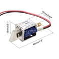 thumbnail image 2 of Cerradura solenoide electromagnética Uxcell Mini Cerradura Eléctrica Tipo Push Pull DC24V, para Cerradura de Puerta Eléctrica, 2 of 5
