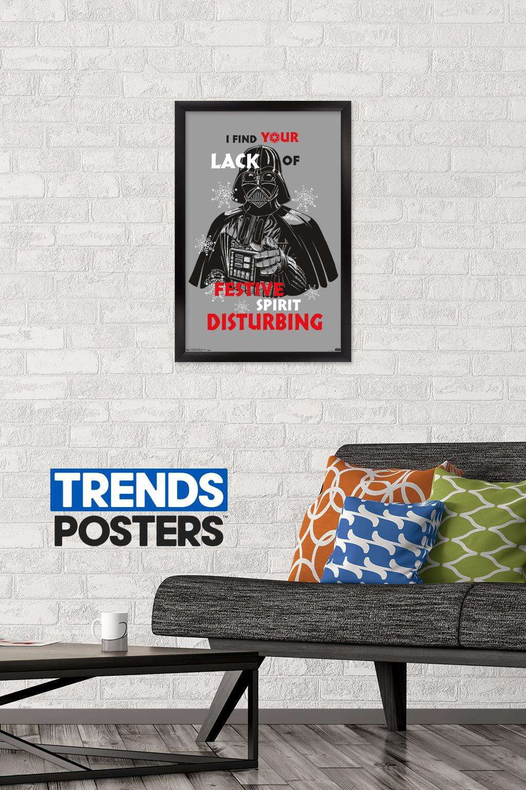 Star Wars: Saga - Festive Spirit Wall Poster, 14.725" x 22.375", Framed