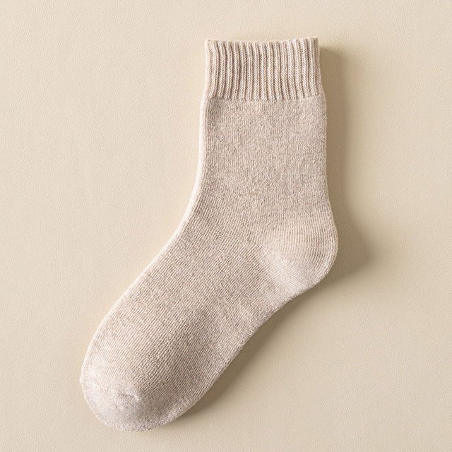 Calcetines de mujer de media caña, calcetines de invierno de rizo para mujer, calcetines de luna engrosados, calcetines de invierno para niña