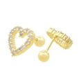 thumbnail image 2 of Broquel Corazón circonias Chapa de Oro 18K Horoz WH516, 2 of 4
