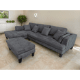 thumbnail image 3 of Stendmar 3PC CONTEMPORARY DARK GREY MICROFIBER FABRIC SECTIONAL COUCH SOFA S168LDG, 3 of 6