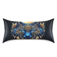 thumbnail image 3 of JSTEL Wolf Head Boho Satin Pillowcase Queen Size Pillow Cases Envelope Closure Bed Pillow Cover, 20 x 30 inch, 3 of 9