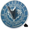 thumbnail image 2 of 15th Crystal Wedding Anniversary 2025 Sundial with Stand Gift, 2 of 2
