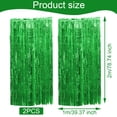thumbnail image 4 of Langgg 6.5ft Fringe Curtain 0pcs Streamers Party Decorations Tinsel Curtain Backdrop Green 6.5ft 2Set, 4 of 6