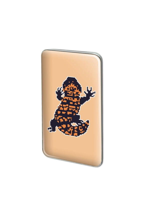 Gila Monster Pixel Lizard Metal Rectangle Lapel Hat Pin Tie Tack Pinback