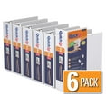 thumbnail image 1 of QuickFit 8.5 x 5.5 Hevy Duty View Binder, Round Ring, 6 Pack (2", White), 1 of 3
