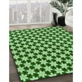 thumbnail image 3 of Ahgly Company Machine Washable Indoor Square Transitional Jade Green Area Rugs, 6' Square, 3 of 7