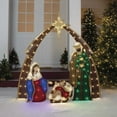 LightUp LED Nativity Scene with 110 LED Lights, Set of 4, by Holiday