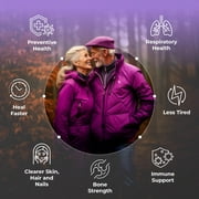 Immuno Supplement; Elderberry with Zinc and Vitamin C for Adults Full-Spectrum Cellular Nutrition for Peak Immune Support by PureHealth Research