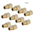 thumbnail image 4 of Qiilu Tire Valve Adapter, Bike Valve Adapter,10pcs Bicycle Brass Adapters Tube Pump Connector Valve Converter Pump Tools Tire Inflator, 4 of 8