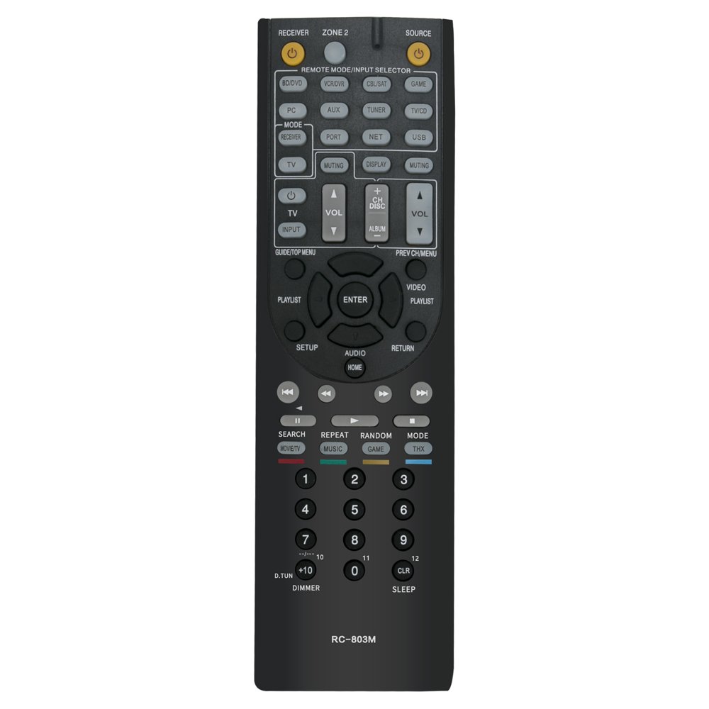 New RC803M Replaced Remote Control fit for Onkyo AV Receiver TXNR609 TXNR609B HTS7409 New RC803M Replaced Remote Control fit for Onkyo AV Receiver TXNR609 TXNR609B HTS7409