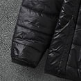 thumbnail image 6 of Juebong Bubble Jacket For Men With Hood Light Padded Packable Puffer Jacket Hooded Zip Up Lightweight Quilted Down Coat Black,XXXL, 6 of 7