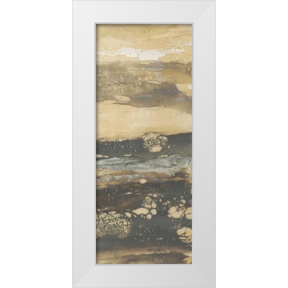 Goldberger Jennifer 12x24 White Modern Wood Framed Museum Art Print Titled - Terre Umber III