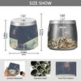 thumbnail image 2 of Yayeee Ashtray with Lid for Cigarette Smokeless Stainless Steel Home Ash Holder, Blue Earth, 2 of 7