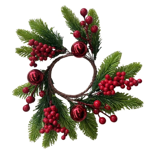 Anillo De Vela De Navidad, Decoración Artesanal Para Cumpleaños, Aniversarios De Puerta, Elegante J J con estilo