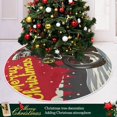 thumbnail image 6 of FMSHPON Santa Claus on A Motorcycle Xmas Christmas Tree Skirt Stand Mat for Holiday Party Decoration Indoor Outdoor 48 inches, 6 of 6