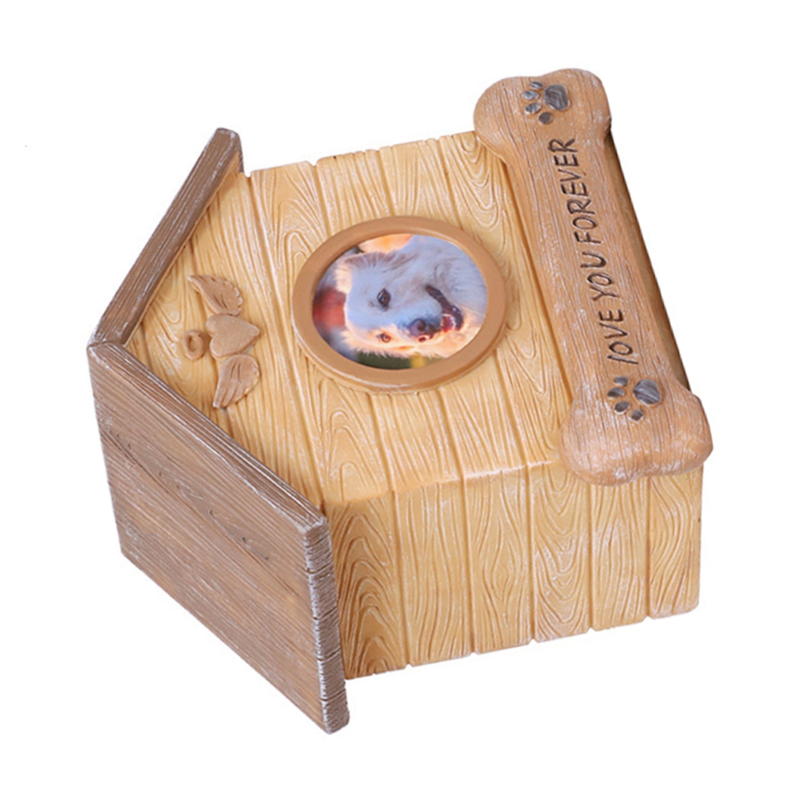 Pet Cremation Urn for Dogs Cats Ashes Pet Memorial Cinerary Casket with Memorial Words Pet Urns Box Keepsakes Ashes Box